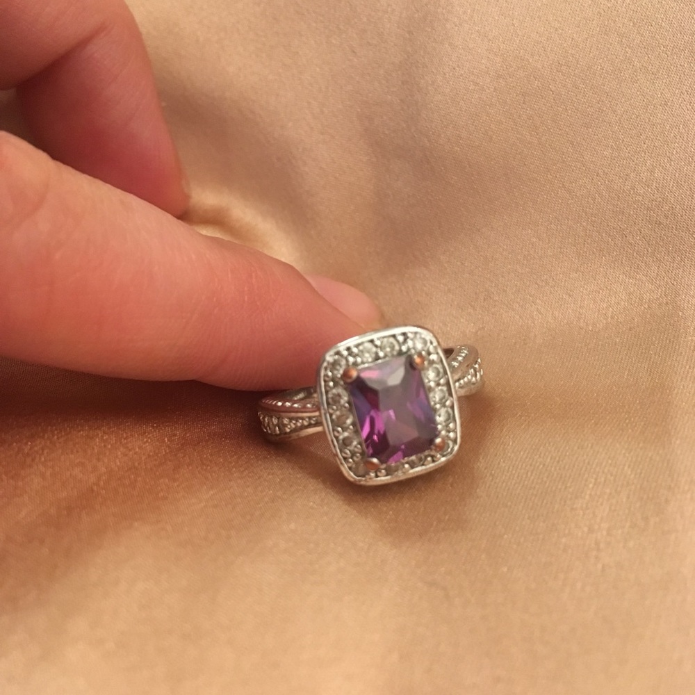 Purple and silver ring!